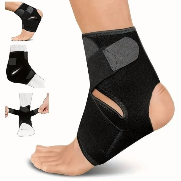 Adjustable Ankle Brace Breathable Elastic Ankle Support Sleeve for Running Basketball Volleyball Fitness Sports