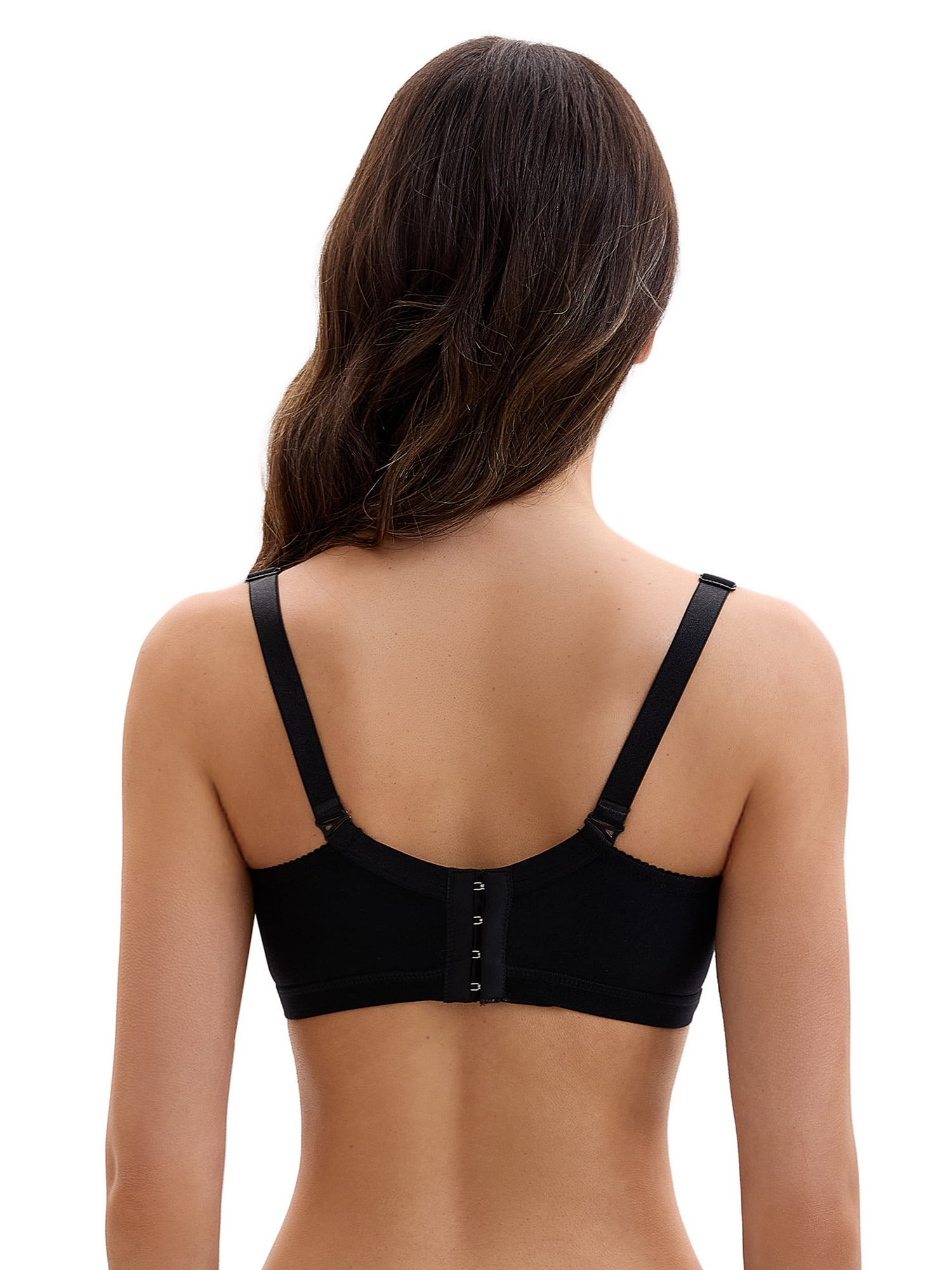 Unique Bargains Lace Front Closure Pumping Maternity Bra C 38 Black