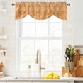 thumbnail image 2 of Tie Up Valance for Windows Yellow Boho Curtains Valances Rod Pocket Valance Window Treatments Bohemian Southwest Ethnic Style Balloon Curtains for Kitchen Living Room Bedroom Bathroom 42x12 Inch, 2 of 9