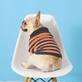 thumbnail image 2 of Pet Sweater Fashion Striped Autumn Winter New Product Dog Cat Clothing Warm Pullover French Bulldog Cardigan Outerwear Cute Coat, 2 of 7