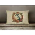 thumbnail image 2 of Greyhound Christmas Flowers Throw Pillow 12 in x 16 in, 2 of 4