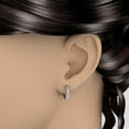 thumbnail image 3 of Women's Diamond Hoop Earrings in 10K White Gold (0.28 cttw) (I1-I2 Clarity), 3 of 3