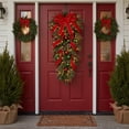 thumbnail image 3 of Northlight 54" Unlit Mixed Pine Artificial Christmas Teardrop Swag, 3 of 5