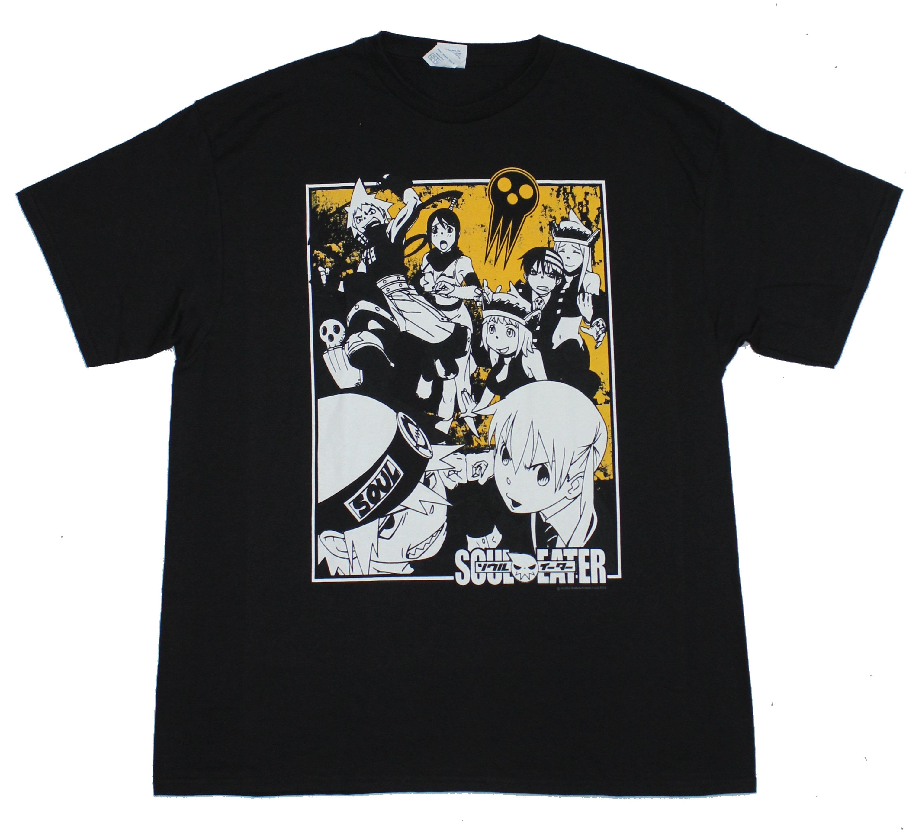 Changes - Soul Eater Mens T-Shirt - Yellow And Black Giant Action Cast ...