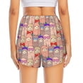 thumbnail image 2 of Lsque Cute Lamas Printed Women's Running Shorts with Liner Pockets,Elastic Quick Dry Workout Athletic Gym Yoga Shorts,Womens High Waist Shorts-XX-Large, 2 of 9