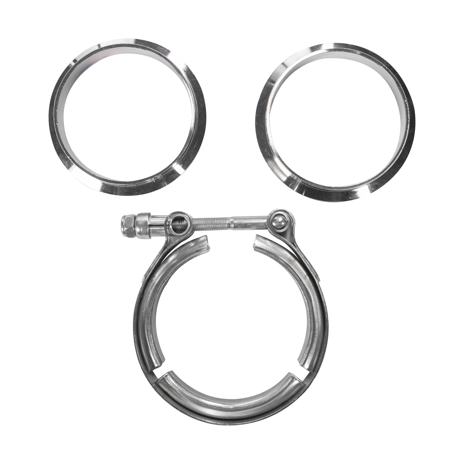 3 Inch (76mm) Stainless Steel V-Band Clamp - Universal Turbo Downpipe Exhaust Clamp 1 thumbnail image