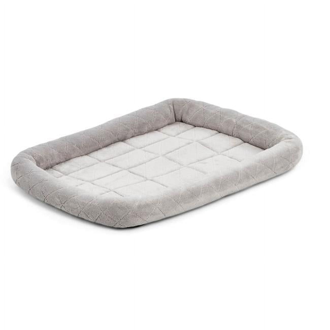 Midwest Quiet Time Deluxe Diamond Stitch Pet Bed Gray For Dogs - Small - 1 Count