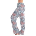 thumbnail image 2 of Iaqnaocc Valentine's Day Pajama Pants Women Baggy Casual Love Heart Print Lounge Pants Soft Warm Pants Fashion Comfy Waisted Drawstring Pajama Lounge Pants Light Blue M, 2 of 5