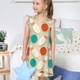 thumbnail image 4 of Balery Vintage Bowling Camisón de princesa para niñas, pijama de algodón con mangas abullonadas, suave y bonito.-Large, 4 of 6