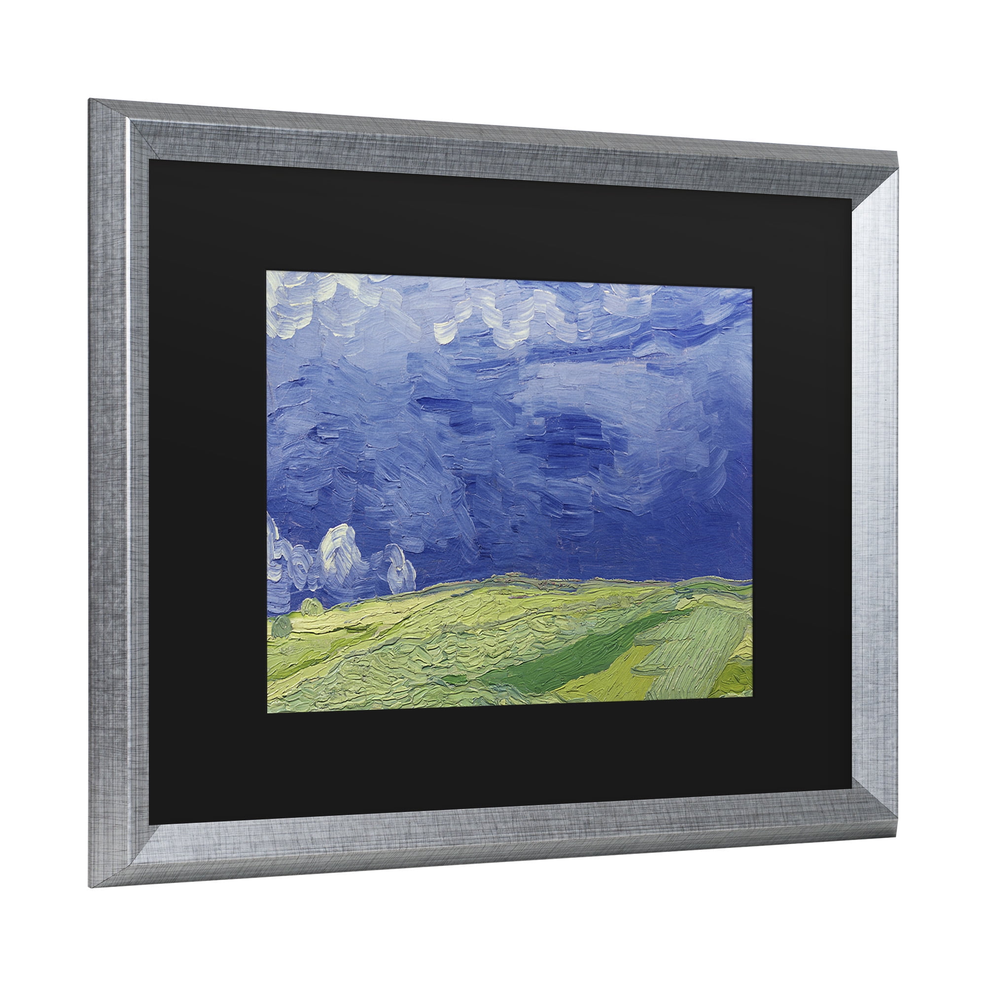 Trademark Fine Art 'Wheatfields under Thundercloud' Canvas Art by Vincent Van Gogh