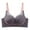 Purple, variant on Bigersell Full-Coverage Wireless Bras for Women Lace V-Neck Push-up Bra No Underwire Hook and Eye Closure Smoothing Comfort Soft Padded Bra Everyday Wire-Free Bras Blue L