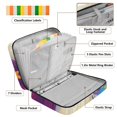 thumbnail image 4 of Haosy Accordion File Organizer Zipper Binder 500 Sheet 6-Tab Expanding File Folder Multi-Pocket 1.2 Inch 3 Ring Cute Colorful Bbird, 4 of 7