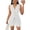 White, variant on 2 Piece Outfits Sleeveless Matching Sets Women's Summer Button Down V Neck Vest Waistcoat and Pockets Shorts Beige M