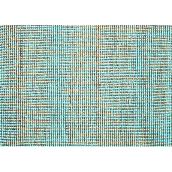 Ahgly Company Indoor Rectangle Abstract Light Blue Contemporary Area Rugs, 2' x 4'