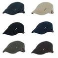 thumbnail image 2 of Grid Pattern Retro Autumn Winter Cotton Men Flat Peaked Cap Newsboy Hunting Hat, 2 of 10