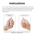 thumbnail image 3 of Qarigey Ayuda para dormir de mano eléctrica recargable ajustable máquina de dormir de microcorriente instrumento dispositivo auxiliar Monitores de salud Verde, 3 of 6
