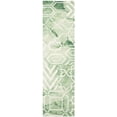 thumbnail image 2 of Safavieh Dip Dye Aylmer Distressed Runner Rug, Green/Ivory, 2'3" x 8', 2 of 7