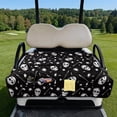 thumbnail image 2 of Uorisanigo Golf Skull Golf Cart Seat Covers Fits for EZGO, Club Car, Yamaha and More, Non-Slip Golf Cart Seat Towel Blanket with Storage Pockets Keeps Seats Comfortable and Clean, 2 of 7