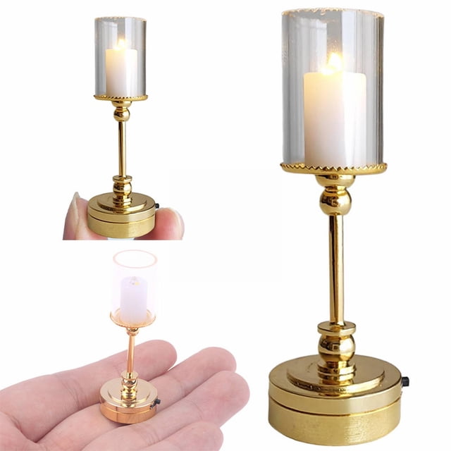 Mini Desk Lamp 1:12 Scale Exquisite & Realistic Dollhouse Lights Battery Powered Switch Wireless Operated Miniature Lights For Dollhouse DIY Craft Accessories,Dollhouse Mini Floor Lamp