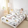 thumbnail image 4 of Homewish Bass Big Fish Full Size Sheets,Rustic Farmhouse Cabin Bed Sheets,Hunting And Fishing Sheet Sets For Boys Kids,Ultra Soft Home Decor,4 Pieces, 4 of 7