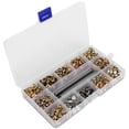 thumbnail image 3 of Rhinestone Rivets, Mixed Colors Rivets Set Brass Mixed Color Leather Rivets Kit Mixed Colors Studs Rivets  For Leather For Clothing For Craft For Bags, 3 of 8