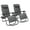 Grey, variant on WDZS Patio Zero Gravity Chair Outdoor Folding Lounge Chair Recliners Adjustable Lawn Lounge Chair with Pillow for Poolside, Yard and Camping (Grey)