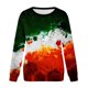 thumbnail image 4 of Camiseta suelta estampada a la moda para mujer, blusa de manga larga, cuello redondo, camisetas informales Pompotops  FGAJ7750, 4 of 5