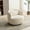 Ivory, variant on Soft Ivory Corduroy Swivel Armchair / Relaxing Seating Option for Bedroom and Office