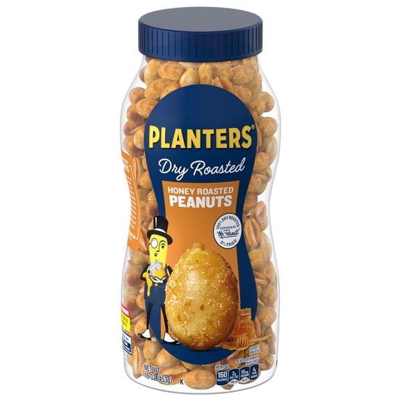 3 Pack of Planters Honey Roasted Peanuts - 16 oz (Packaging Varies)