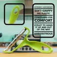 thumbnail image 4 of Y Shape Jumbo Wide Angled Straight Blade Peeler - Green - 1 Peeler, 4 of 5