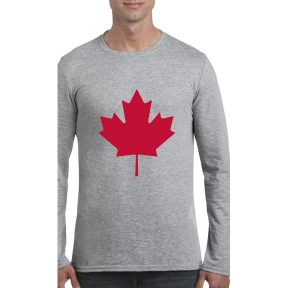 IWPF - Mens Long Sleeve T-Shirts - Canada Leaf
