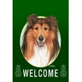 thumbnail image 1 of Collie - Best of Breed Welcome Pineapples House Flags, 1 of 1