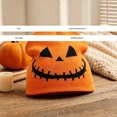 thumbnail image 4 of WHEANG Halloween Beanie for Men Women Pumpkin Funny Jacquard Winter Slouchy Knit Beanie Warm Festive Halloween Party Beanie Hat for Cold Weather Daily Wear M White 2026 Sales Under $3, 4 of 4