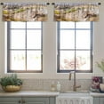 thumbnail image 4 of LALILO Kitchen Curtain Valance World Best With Hot Air Rod Pocket Window Curtain 52"x 18" Set of 2, 4 of 7