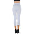 thumbnail image 3 of ToBeInStyle Womens Capri Length Wide Waistband Seamless Lightweight Stretch Leggings, 3 of 7