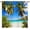 Multi 15, variant on Beach Scene Curtains, Tropical Coastal Hawaiian Palm Trees Summer Ocean Landscape Pattern Waterproof Grommet Window Drapes for Bedroom Living Room Closet Cafe Laundry Room 2 Panels W52 x L84