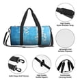 thumbnail image 4 of Sikiie Hanging Orchids Floral Blue Duffel Bag, Travel Bag, Sports Gym Bag - Ideal for Sports, Gym, Overnight Stays, 4 of 6