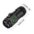 thumbnail image 4 of 4PCS Rechargeable Mini LED Flashlight, Lumen High Bright 3-LED Pocket Light with Clip, IPX4 Waterproof, for Camping, Hiking, Emergency, Car Repairing & Outdoor Use, 4 of 7