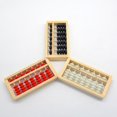 thumbnail image 2 of Ábaco de madera de 5 cuentas para niños, herramienta de cálculo aritmética de matemáticas, ligera, pequeña, juguetes educativos para estudiantes, 7 columnas, 2 of 4