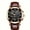 Rose Gold-Black, variant on Stylish Round Dial Quartz Mens Watch - Date Display, Alloy Case, Casual Style, Water-Resistant, Perfect for Students and Ideal Choice