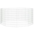 thumbnail image 3 of vidaXL Free Range Animal Enclosure 10-Panel 21.3"x31.5" Galvanized Iron, 3 of 7