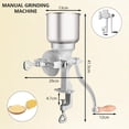 thumbnail image 2 of Molino de Maiz, Molinillo de Maíz con Tolva Baja, Molinillo de Maíz de Hierro Fundido, Molino Portátil para Maíz, Frijoles de Café, Trigo, Nueces, Hierbas, Ajustable para Uso Doméstico en la Cocina, 2 of 5