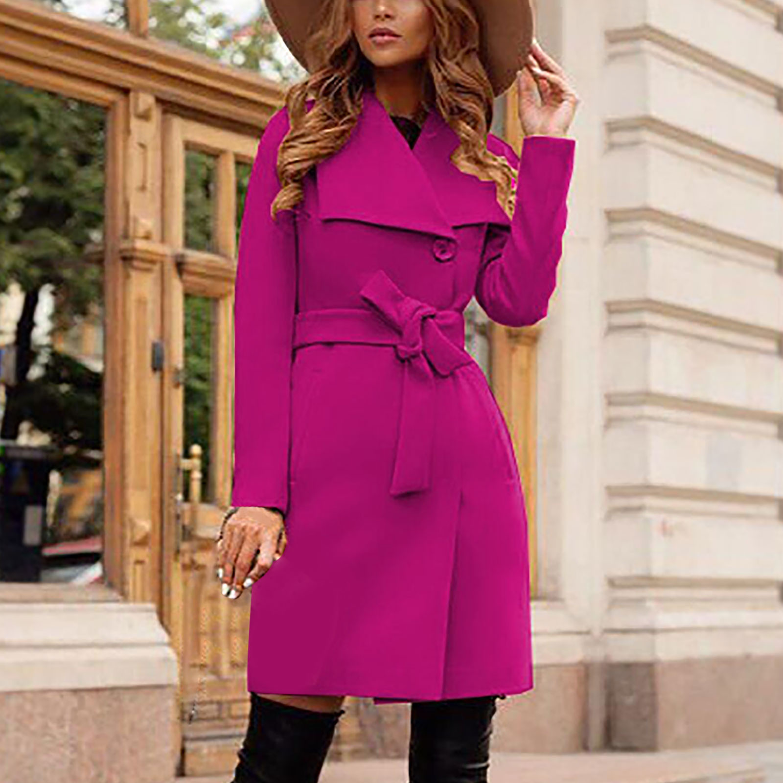 Bright pink winter coat clearance