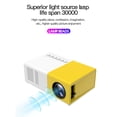 thumbnail image 2 of Xingzhi Professional Practical Projector 480x360 Pixels Audio Mini LED Projectors Small 1080P Entertainment Media Player Yellow US Plug, 2 of 9