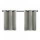 thumbnail image 2 of Cortinas opacas de 24 pulgadas para oscurecer la habitación, cocina, baño, cortas, gris pálido, tejido triple, pequeñas cortinas de café, juego de tratamiento de media ventana, 2 paneles con ojales, 2 of 6