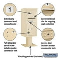 thumbnail image 5 of Salsbury Industries Pedestal Mounted Aluminum Parcel Locker, 5 of 7