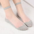 thumbnail image 3 of iHPH7 Sheer Socks Women Womens Socks Ankle Mesh Socks for Women Casual Socks for Women Womens Socks Low Cut Short Socks for Women Womens Low Cut Socks Gray One Size, 3 of 3
