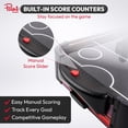 thumbnail image 7 of Air Hockey Game with LED Lights - Portable Tabletop Air Hockey game  for Kids & Family Fun, Top Air Hockey Table Game with 2 Pushers  2 Pucks, Compact Arcade Style Air Hockey Game Table for Home, 7 of 7