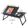 thumbnail image 7 of HONEIER Laptop Desk with 5 Adjustable Angles, Folding Lap Tray with Cup Slot, Bed Desk Tray Table for Eating Reading Working on Bed Couch Sofa, Lap Desk for Home Office, Bedroom 21.7"L x 12.6"W, 7 of 7