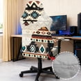 thumbnail image 6 of Whosucclay Aztec Tribe Geometric Print Gaming Chair Slipcovers, Stretchable Office Chair Cover 4 Pcs Computer Desk Chairs Covers with Armrest Covers, Rotating Armchair Protector Cover, 6 of 8
